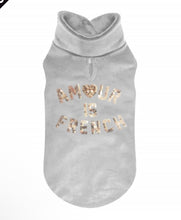 Milk and Pepper Cleo Velour Tee Sweater Amour is French design