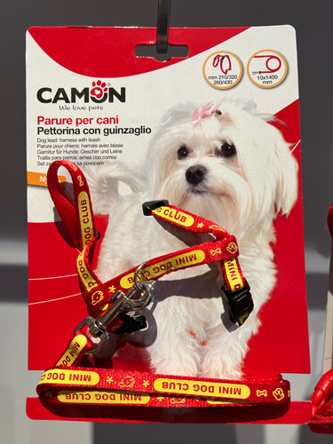 Camon Mini Dog Club Harness with Leash
