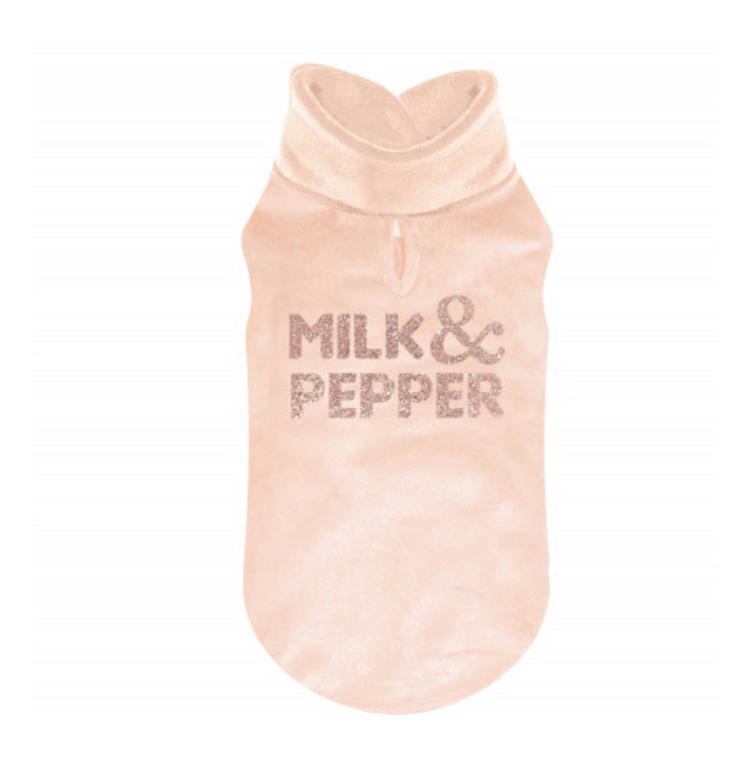 Milk and Pepper Bergen Velour Sweater