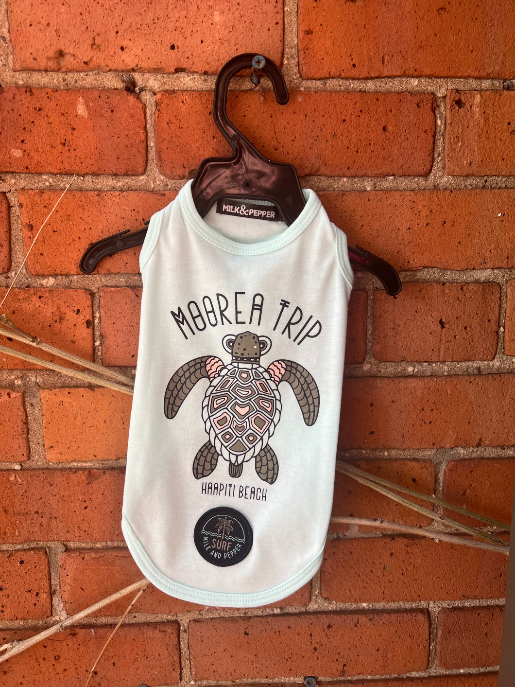 Milk and Pepper Tshirt with Beach Turtle