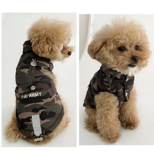 Puppy Angel Army Barmy Military Pocket Padding Vest PA-OW520