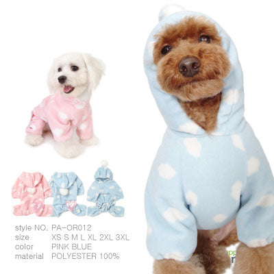 Puppy Angel polkadot warm overall PA-OR012