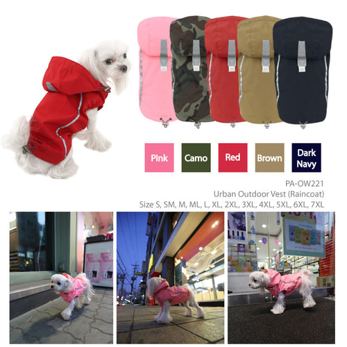 Puppy Angel BIONNE2 Urban Outdoor Vest Raincoat PA-OW221